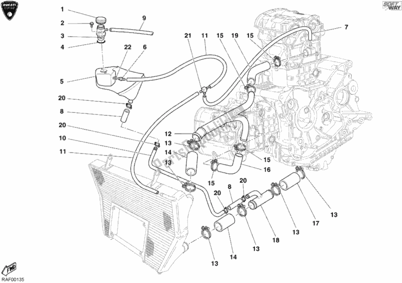 Wszystkie części do Uk? Ad Ch? Odzenia Ducati Superbike 998 RS 2003